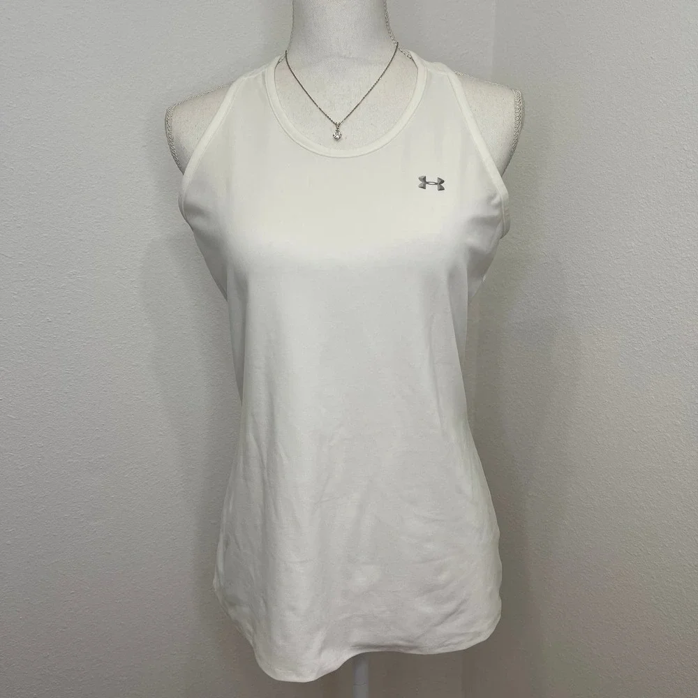UNDER ARMOUR Heatgear Black and white Racerback Tank top Bundle - Picture 2 of 14